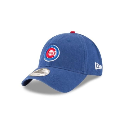 Blue Chicago Cubs Hat - New Era MLB Core Classic 9TWENTY Adjustable Caps USA7106834